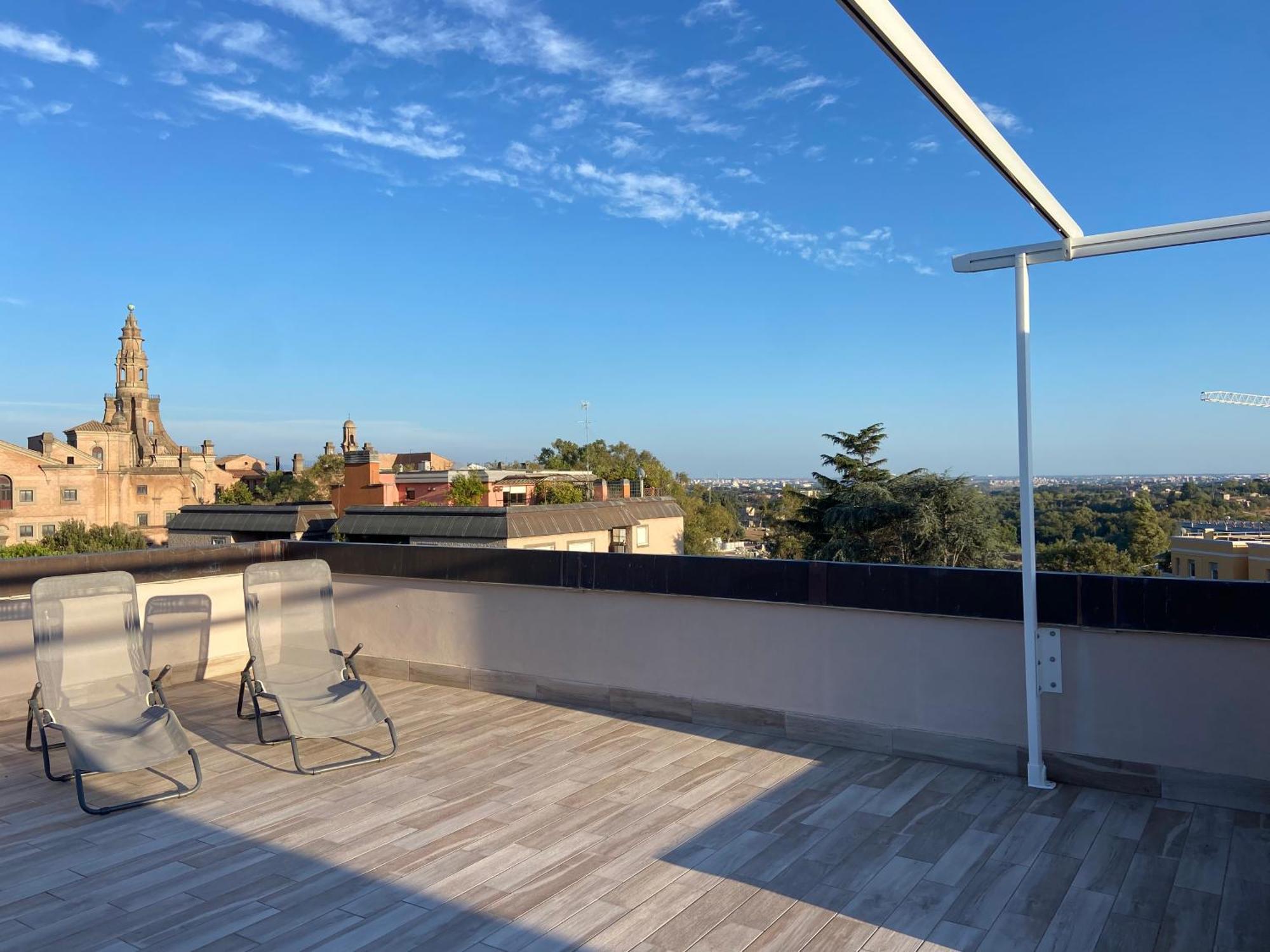 Ferienwohnung Attico Panoramico Luxury Roma Exterior foto